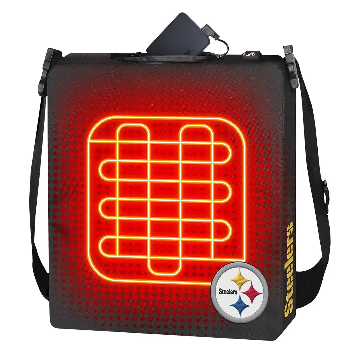 ActionHeat Pittsburgh Steelers 5V Battery Heated Seat Cushion