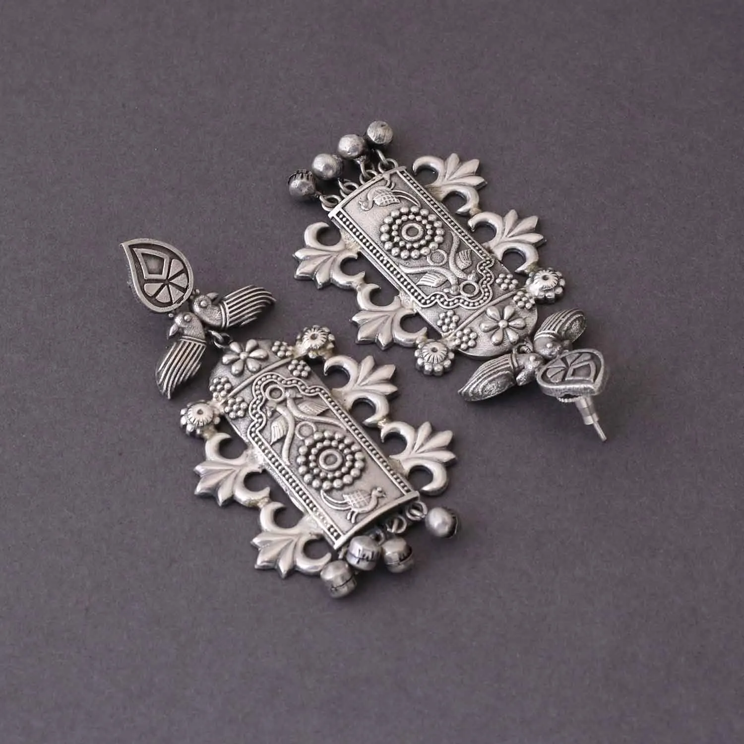 Antique Nayana Oxidised Danglers