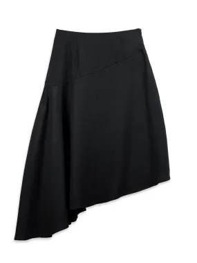 Asymmetric Hem Flare Skirt