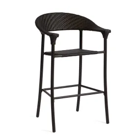 Barlow Stationary Bar Stool - Dark Roast by Woodard