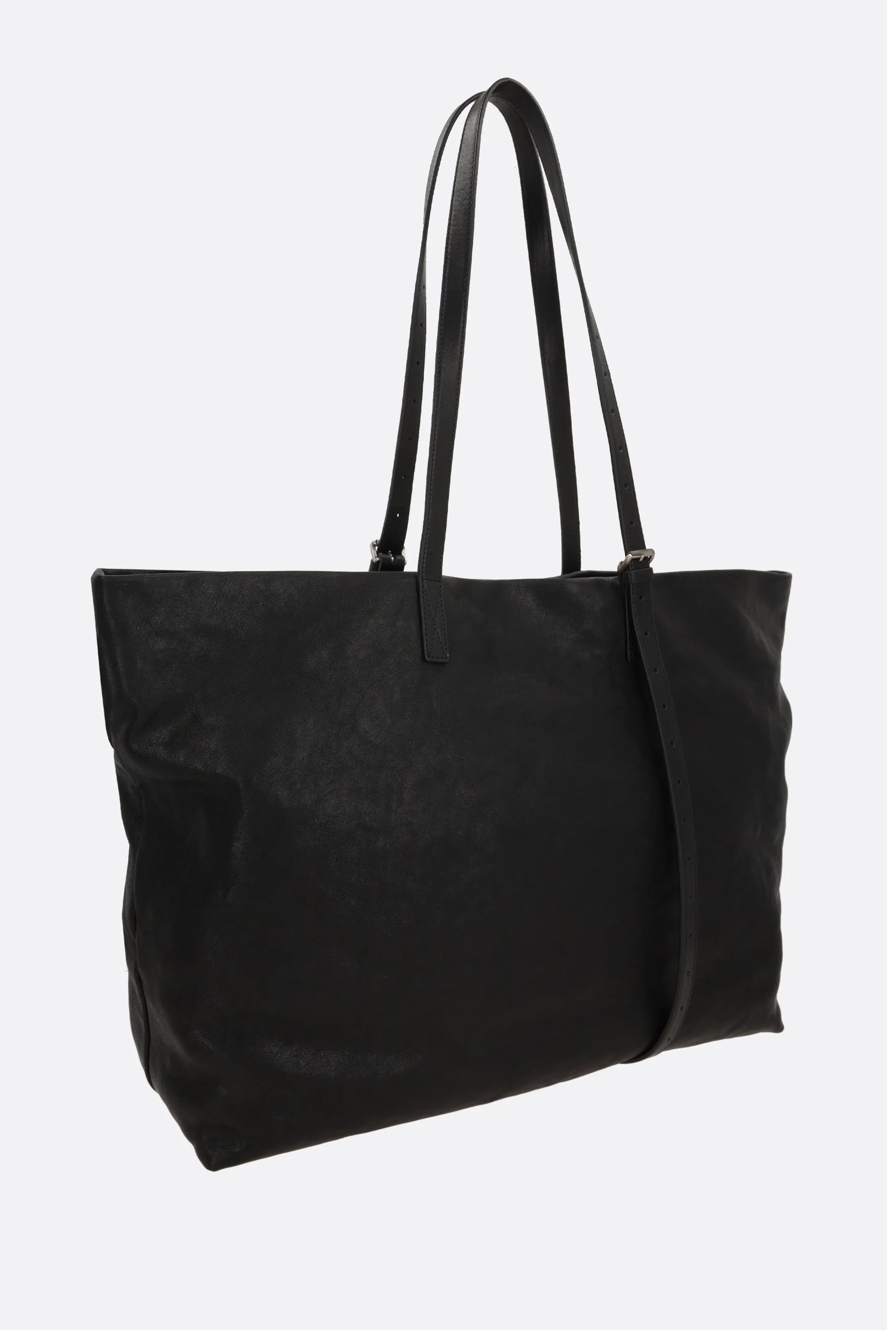 Bes tote in smooth grained leather