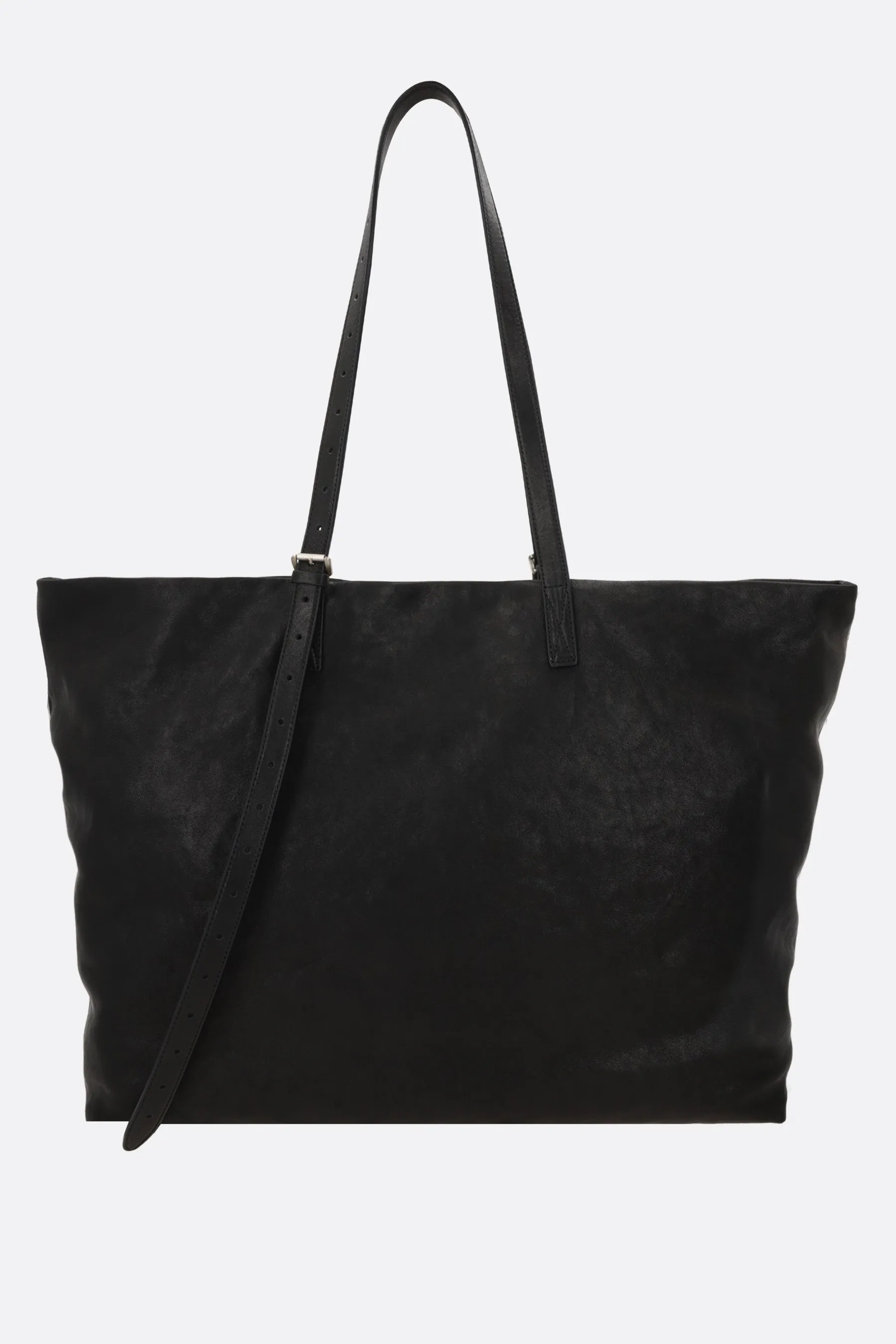 Bes tote in smooth grained leather