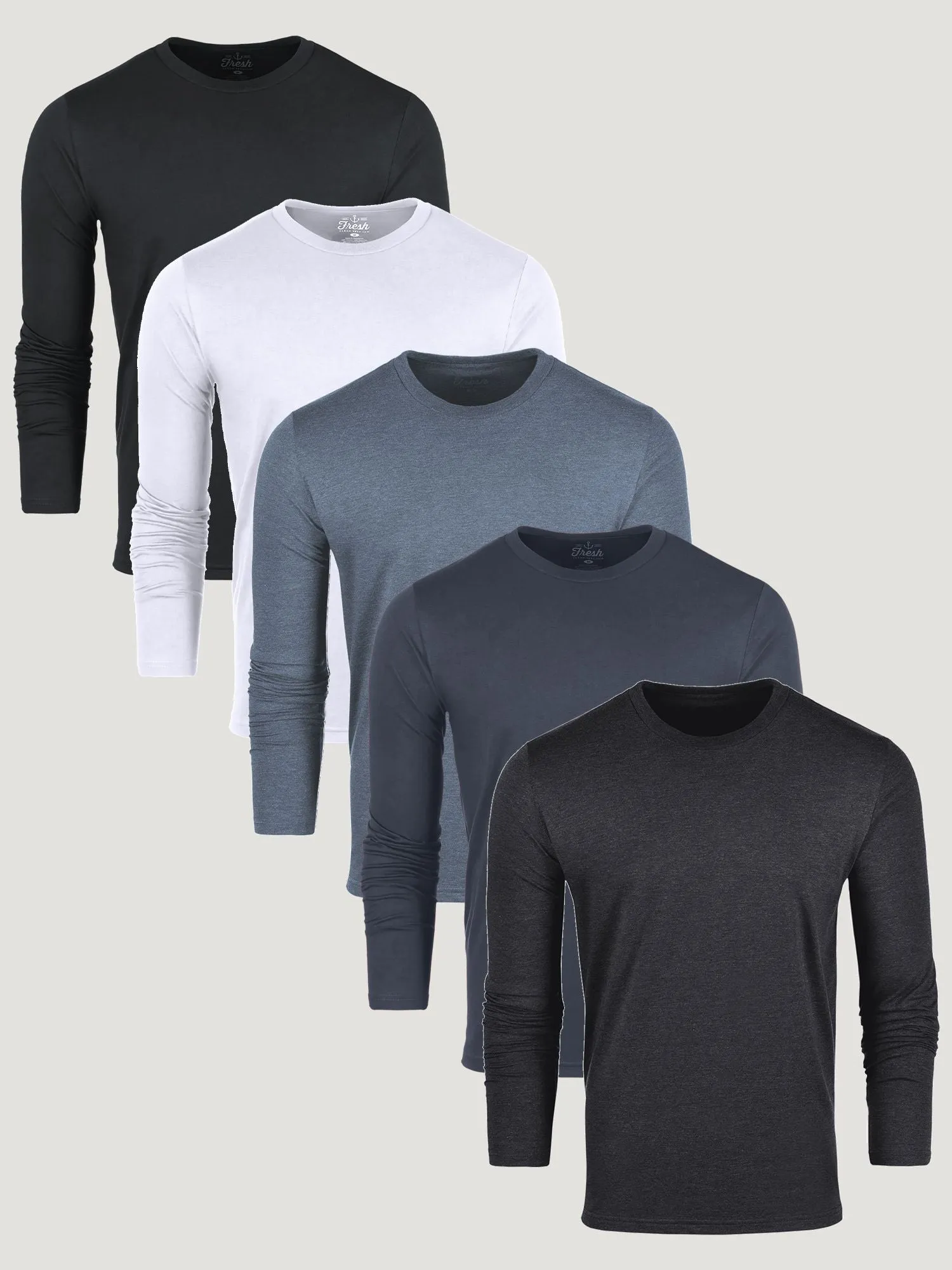 Best Sellers Long Sleeve Crew 5-Pack