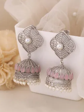 Blush Harika Oxidised Jhumkis