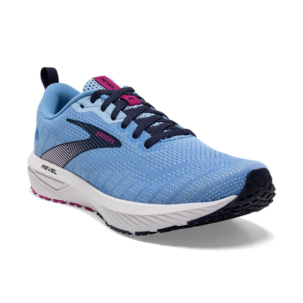 Brooks Revel 6 (Womens) - Marina/Lilac Rose/Pink Lady