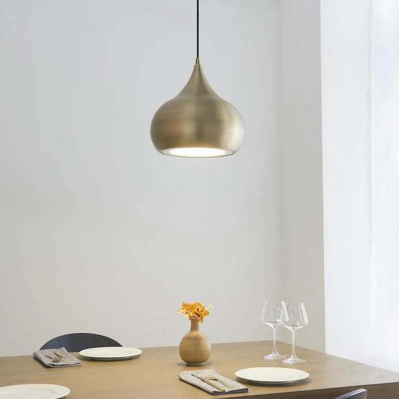 Brosnan 1 Light Matt Antique Brass Ceiling Pendant