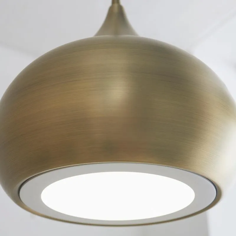 Brosnan 1 Light Matt Antique Brass Ceiling Pendant