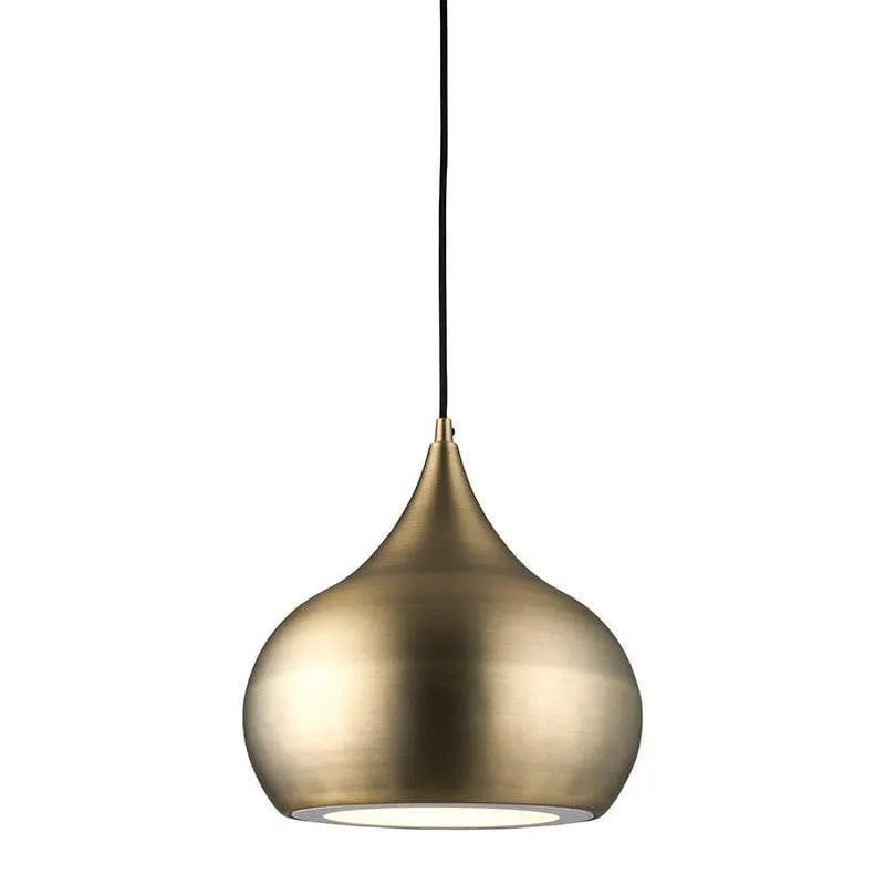 Brosnan 1 Light Matt Antique Brass Ceiling Pendant