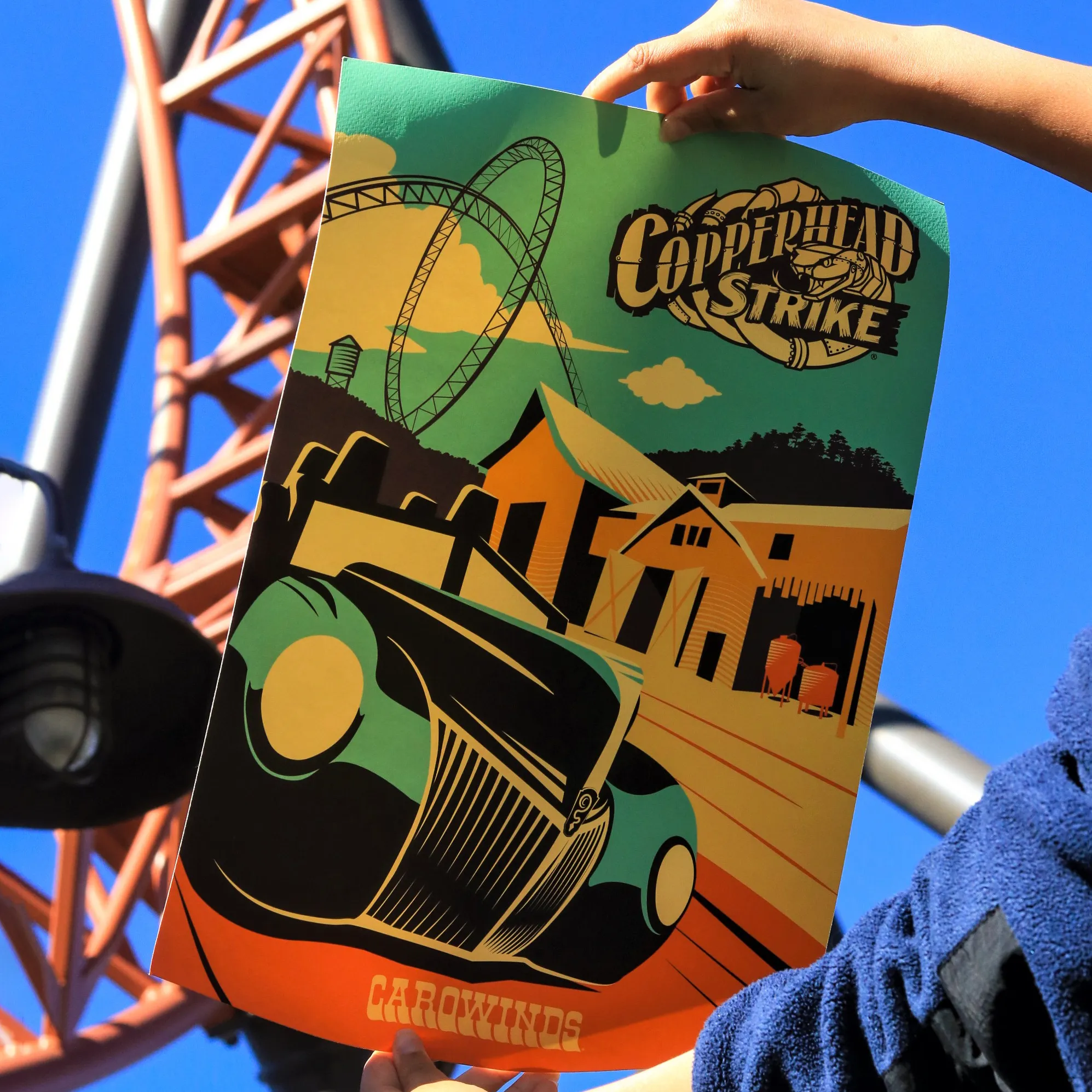 Carowinds Copperhead Strike Poster