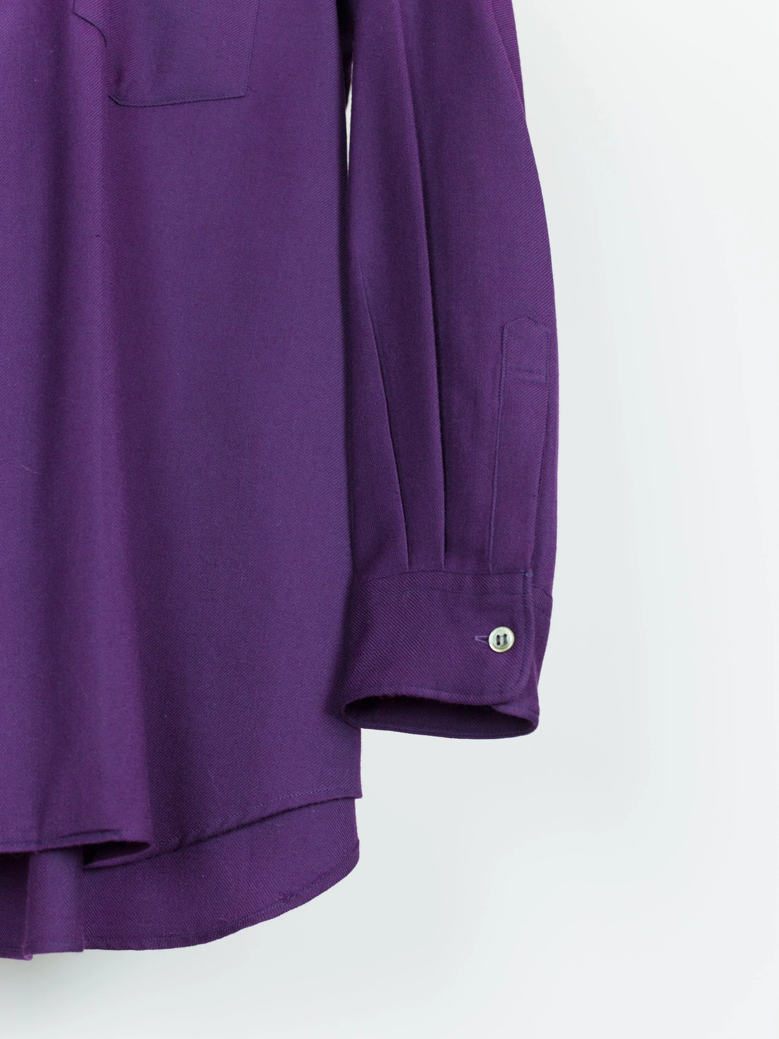 Comme des Garçons Homme Plus AW89 Purple Wool Twill Shirt