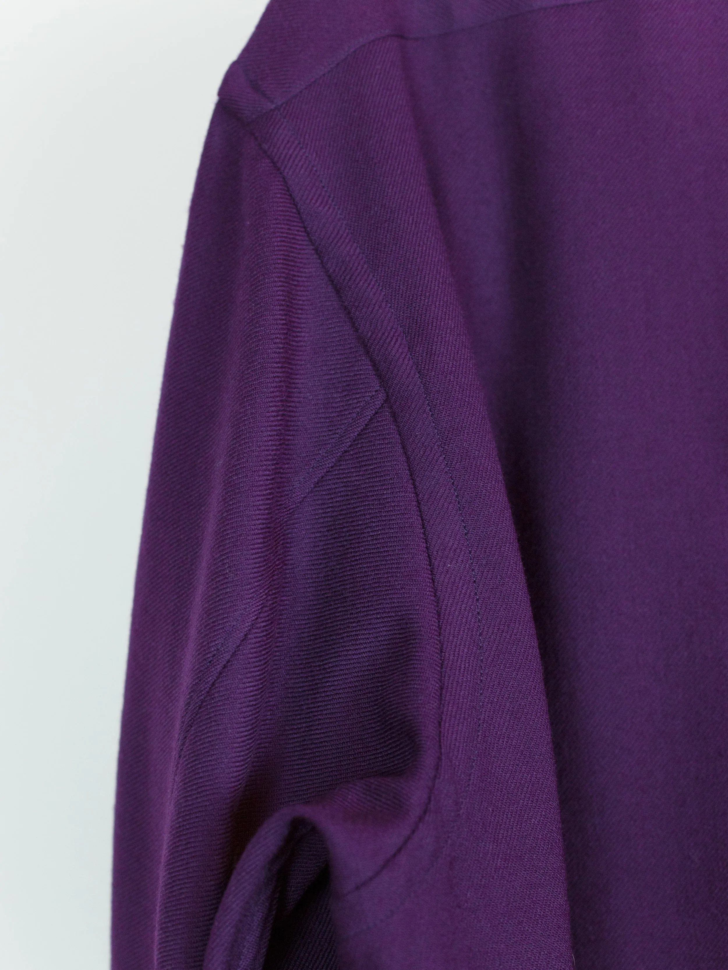 Comme des Garçons Homme Plus AW89 Purple Wool Twill Shirt