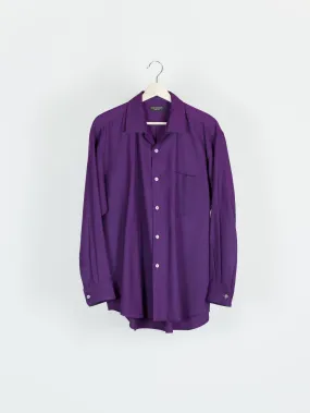 Comme des Garçons Homme Plus AW89 Purple Wool Twill Shirt