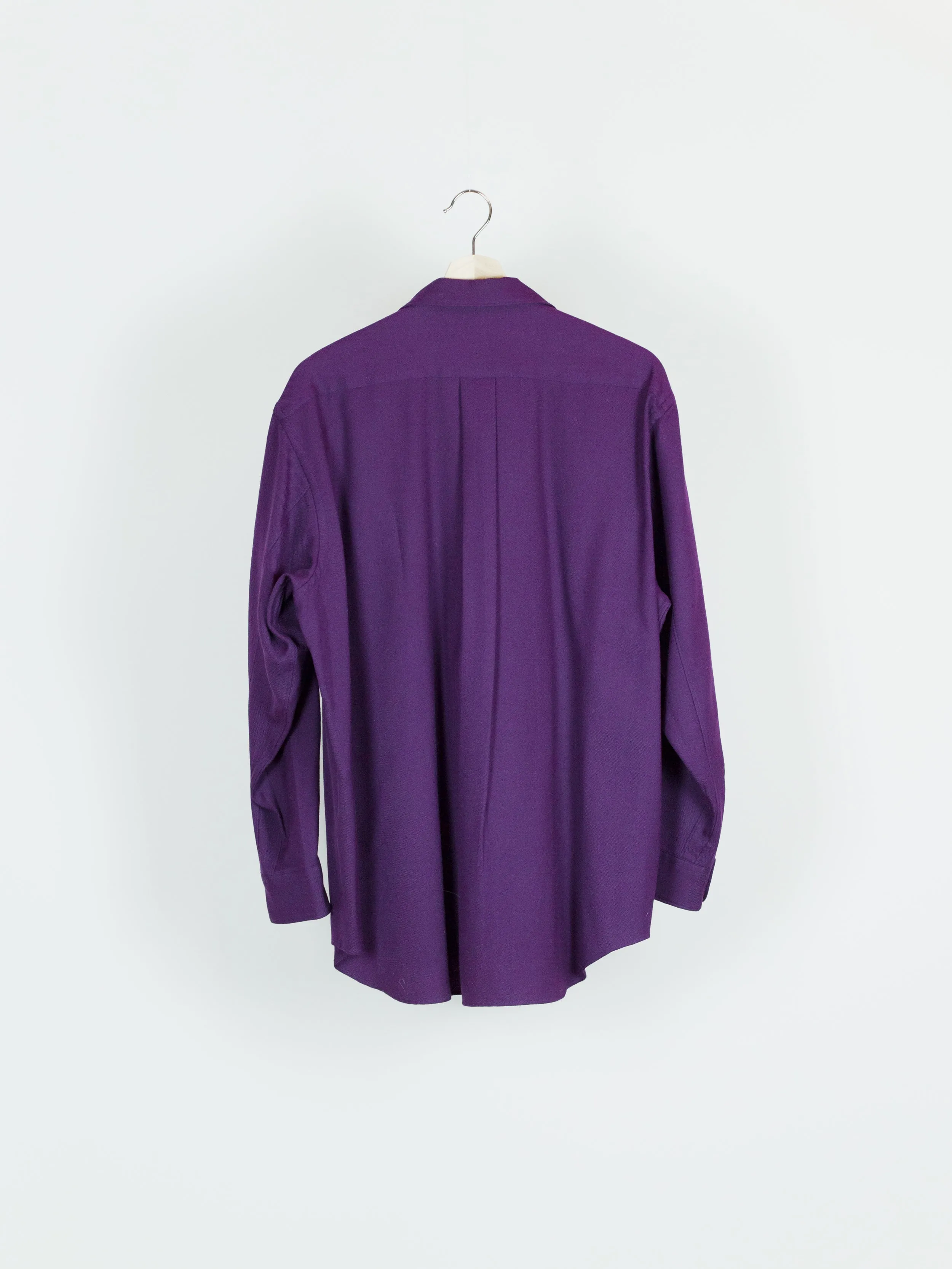 Comme des Garçons Homme Plus AW89 Purple Wool Twill Shirt