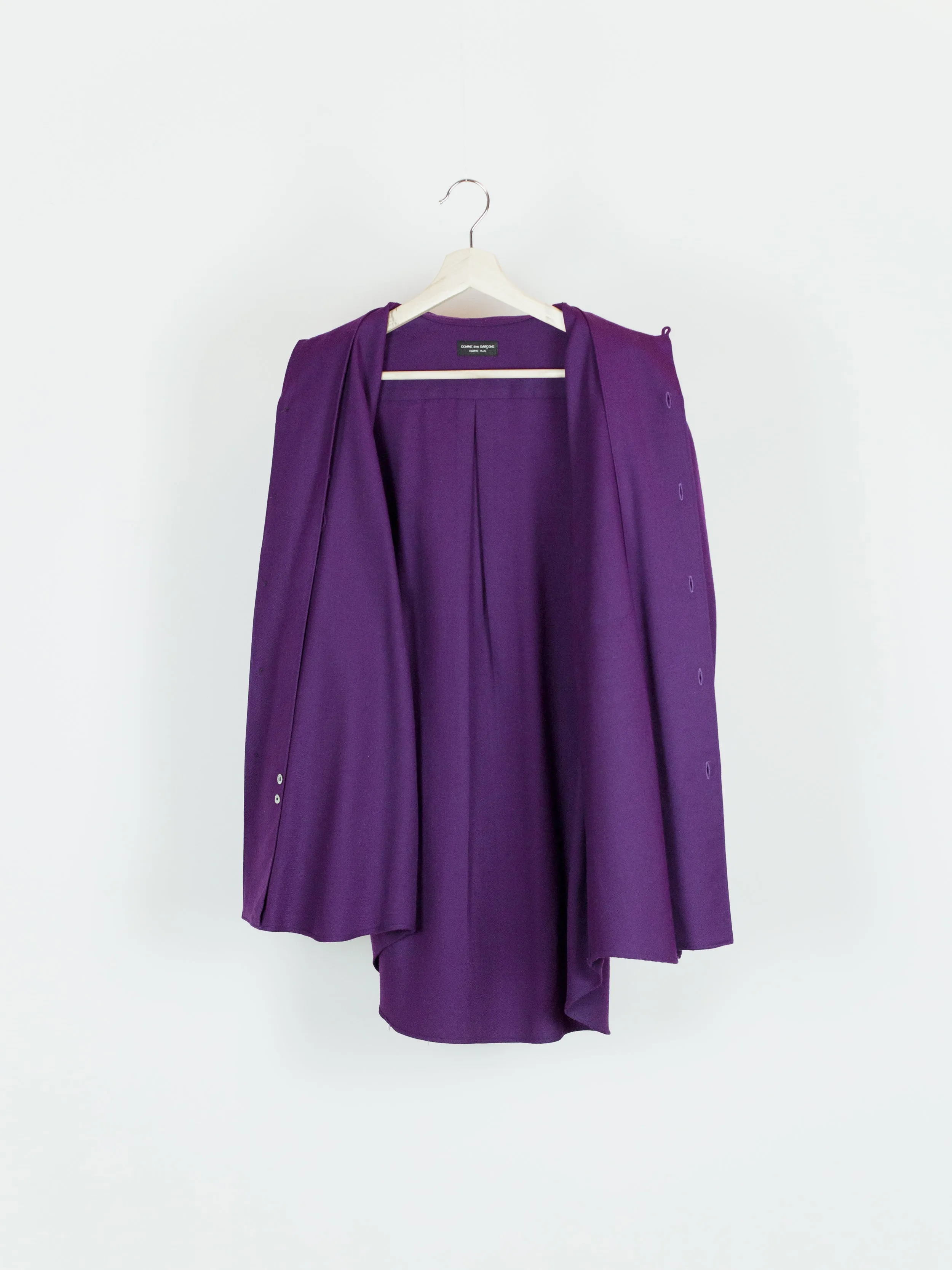 Comme des Garçons Homme Plus AW89 Purple Wool Twill Shirt