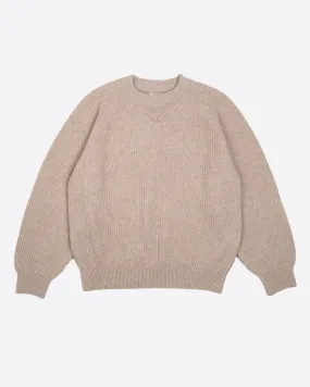 Crew Neck Sweater Yarn Delta Oatmeal