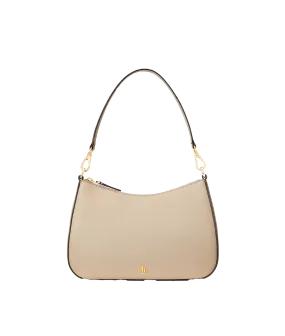 Crosshatch Leather Medium Danni Bag - Cream