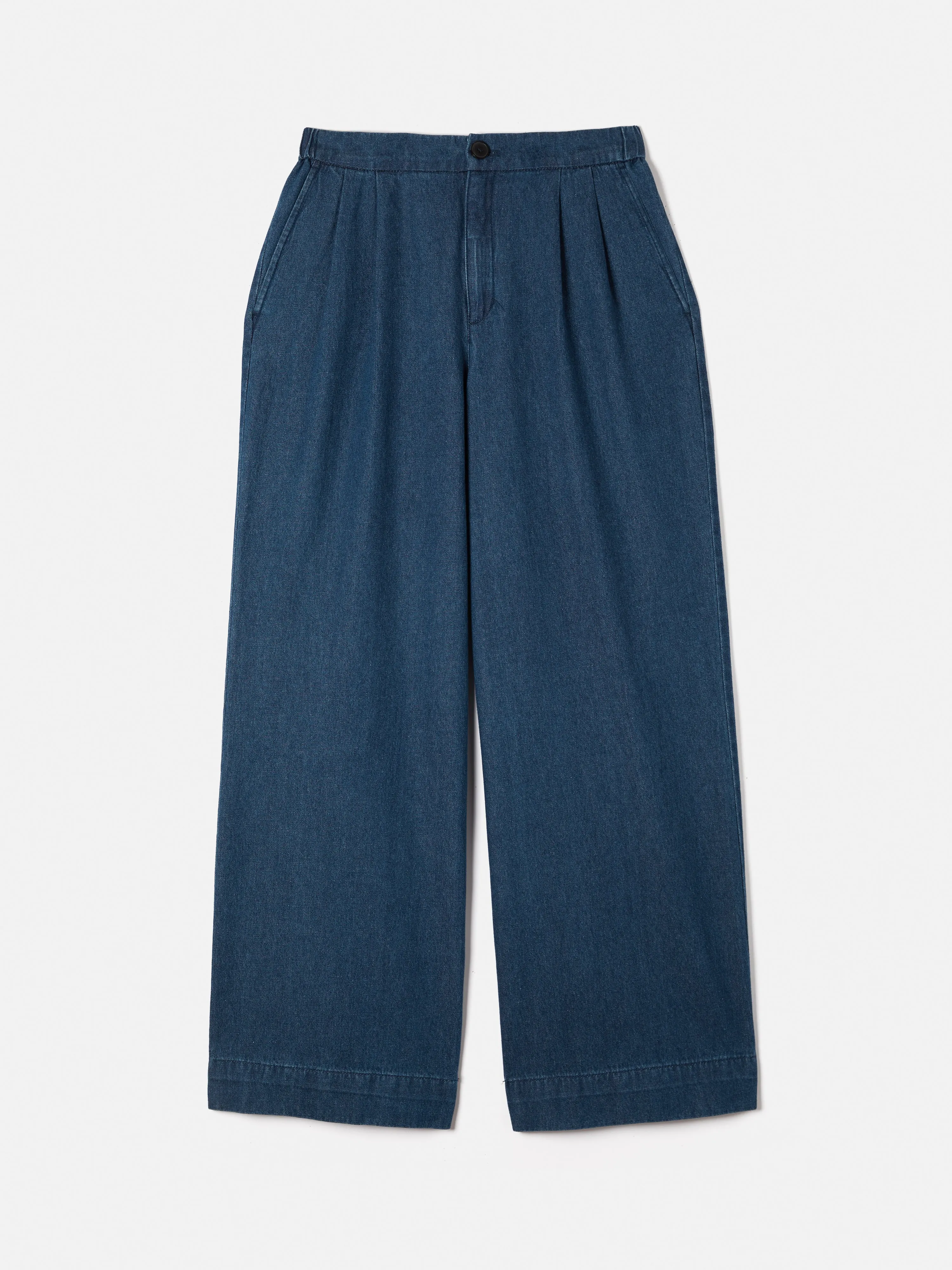 Denim Relaxed Trouser | Indigo