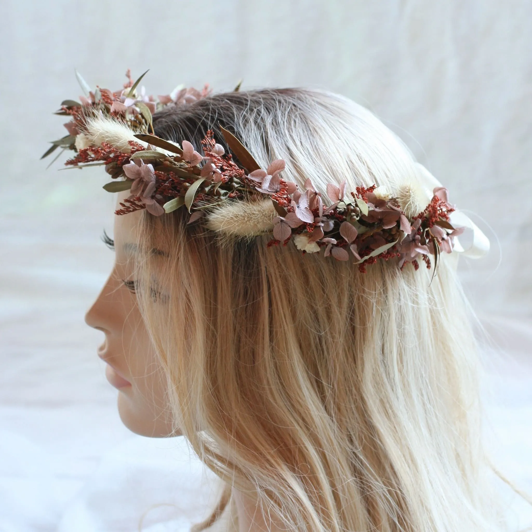 Everlasting Flower Crown EARTH TONES