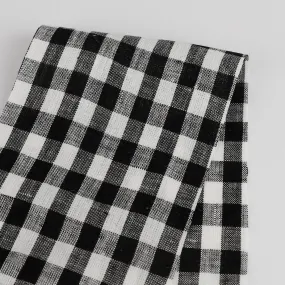 Gingham Linen - Black