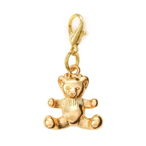 Gold Bear Collar Charm