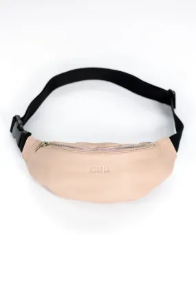 HOOPLA LEATHER CROSSBODY BUM BAG LIGHT PINK