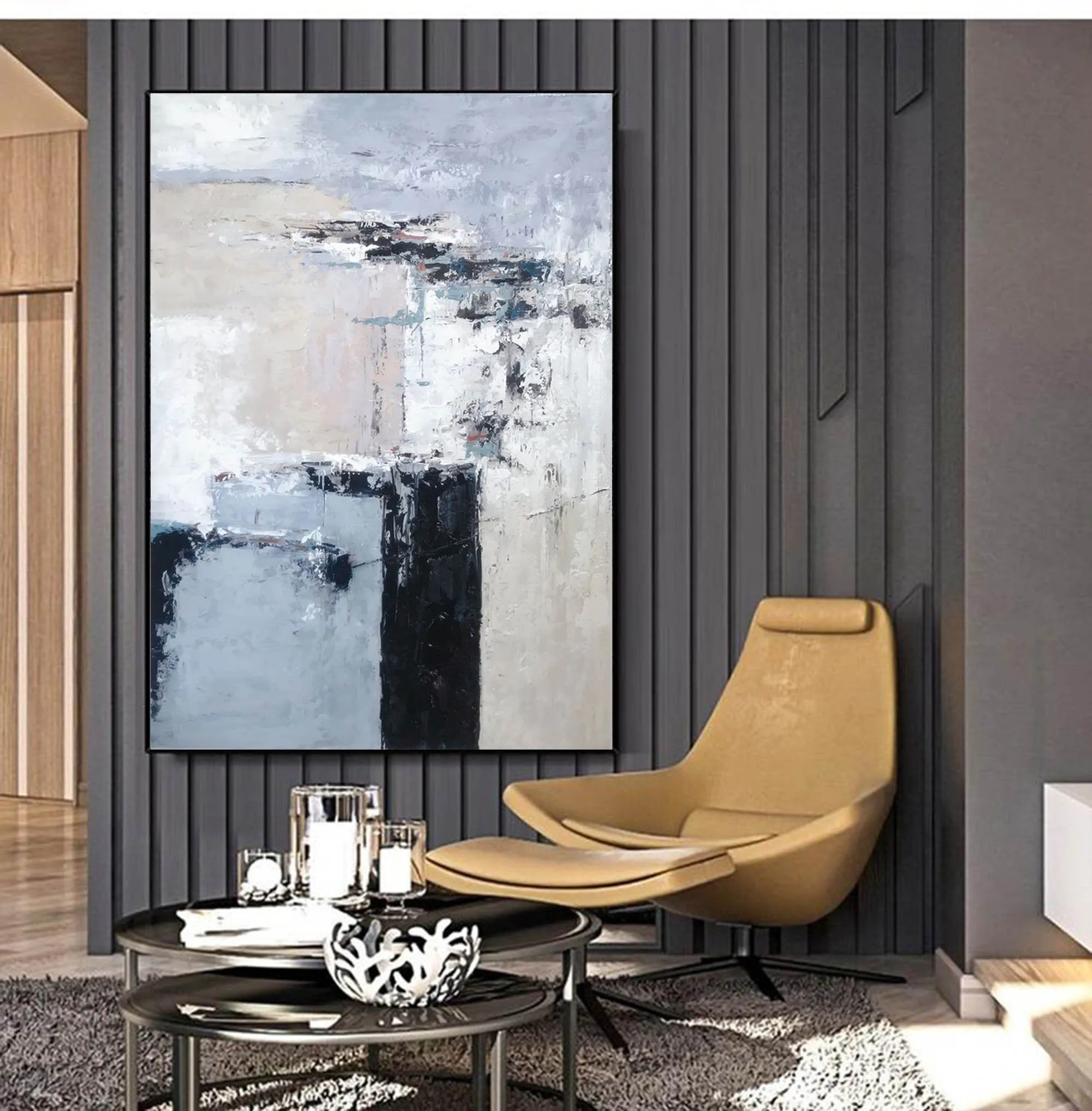 Huge Canvas Paintings Modern Abstract Painting Minimalist Painting Op081