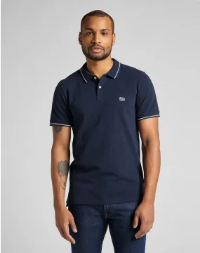 Lee Polo in Pique da uomo manica corta L61ARL35 navy