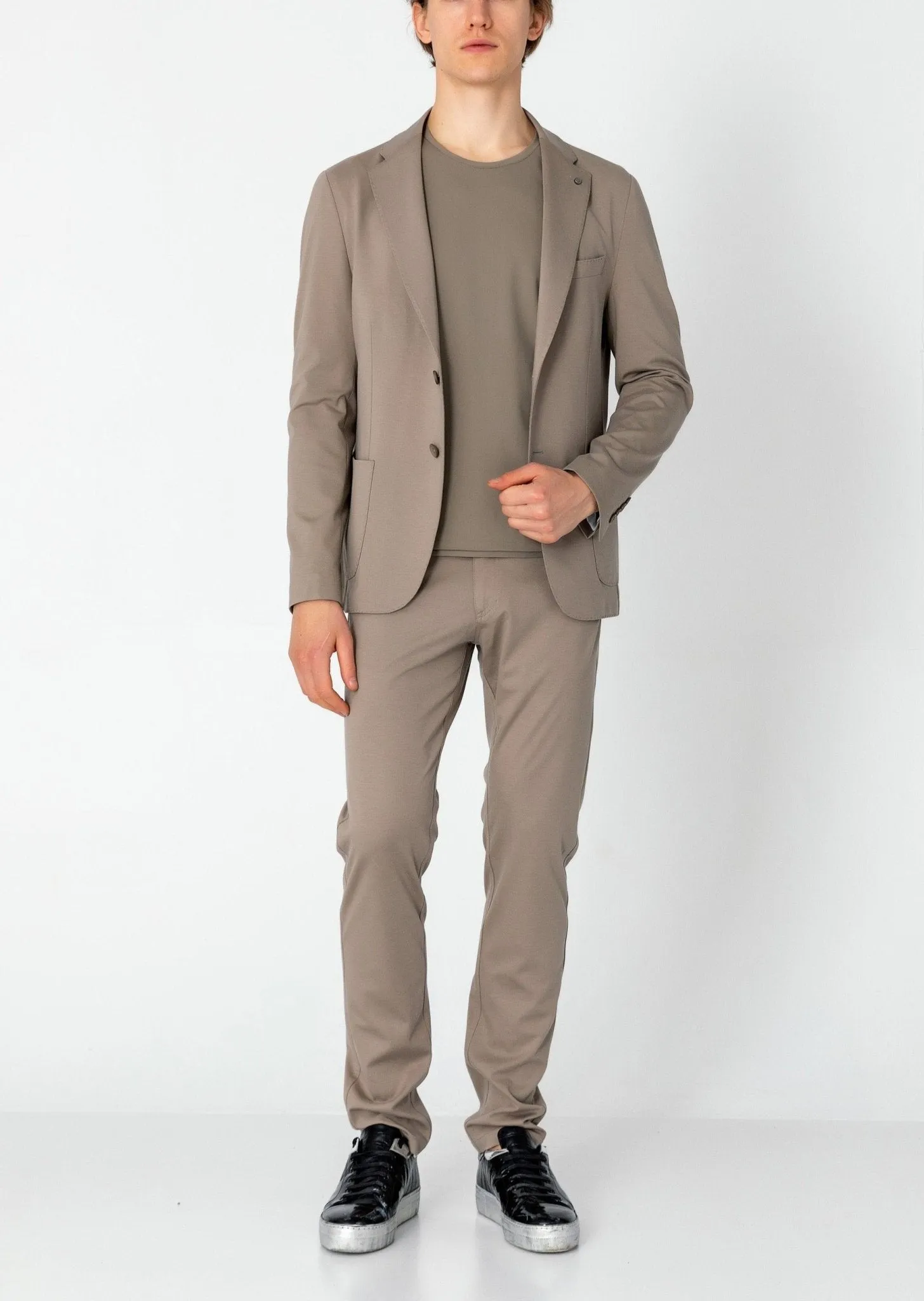 Lightweight Patch Pocket Jacket - Sand