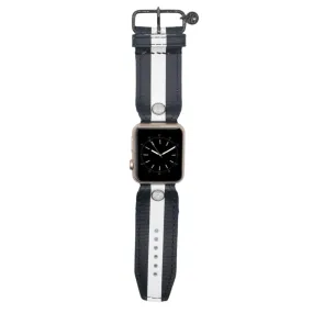 Limited Edition - Black & White Rigatela Sivella Watchband