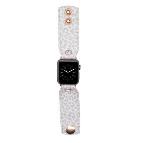 Linen Leopard Bow Watchband