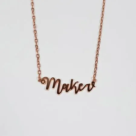 Maker Necklace Rose Gold