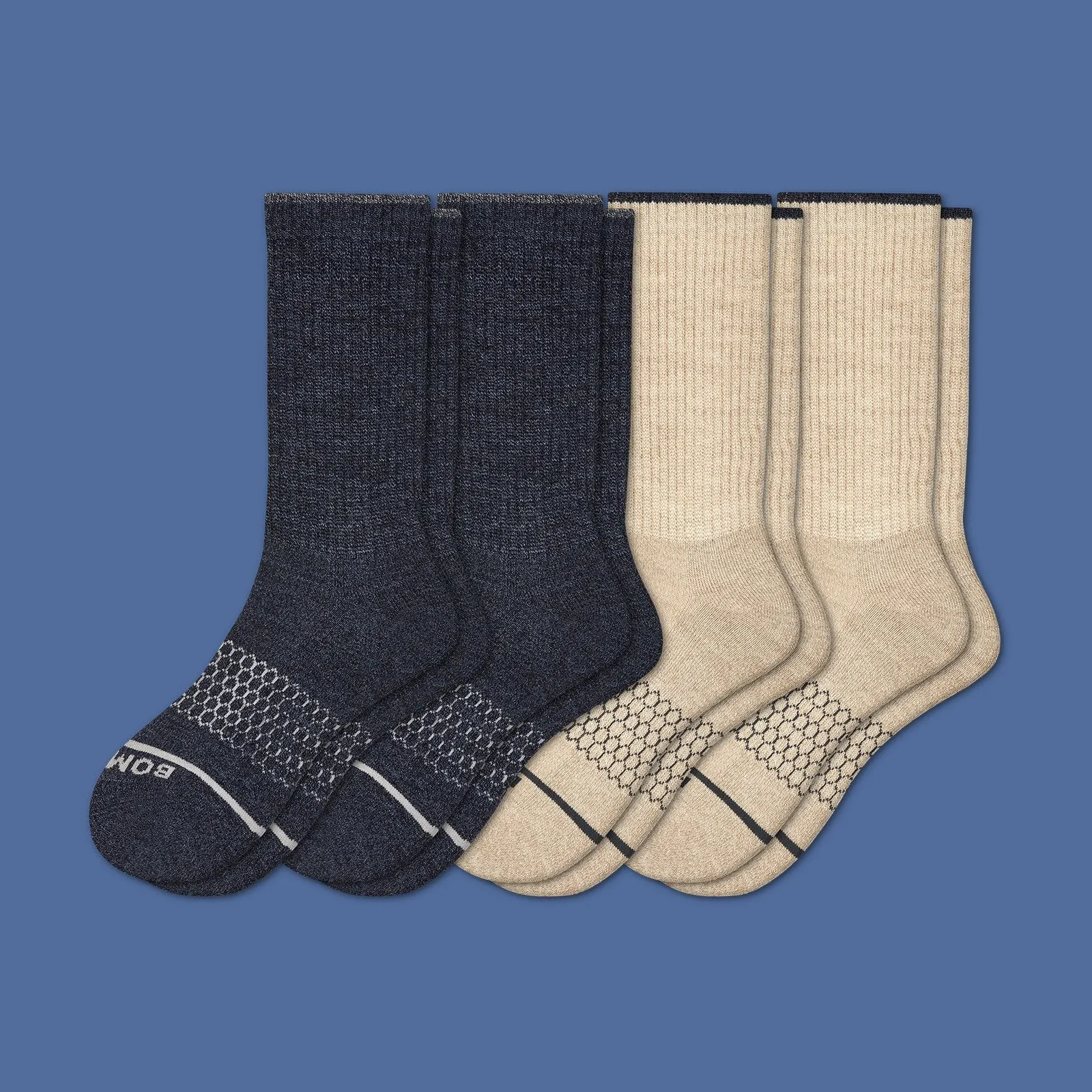 Men's Merino Wool Calf Sock 4-Pack