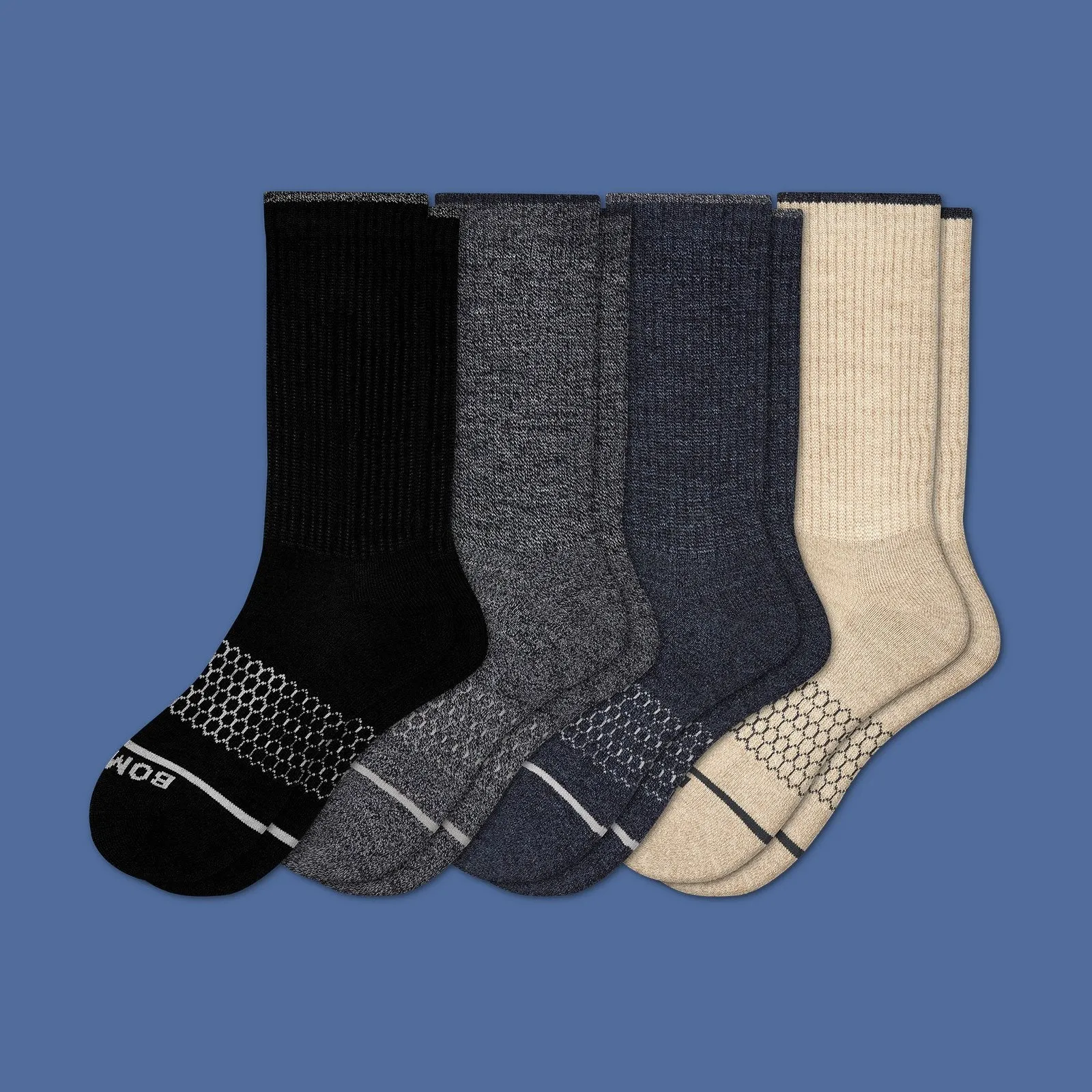 Men's Merino Wool Calf Sock 4-Pack