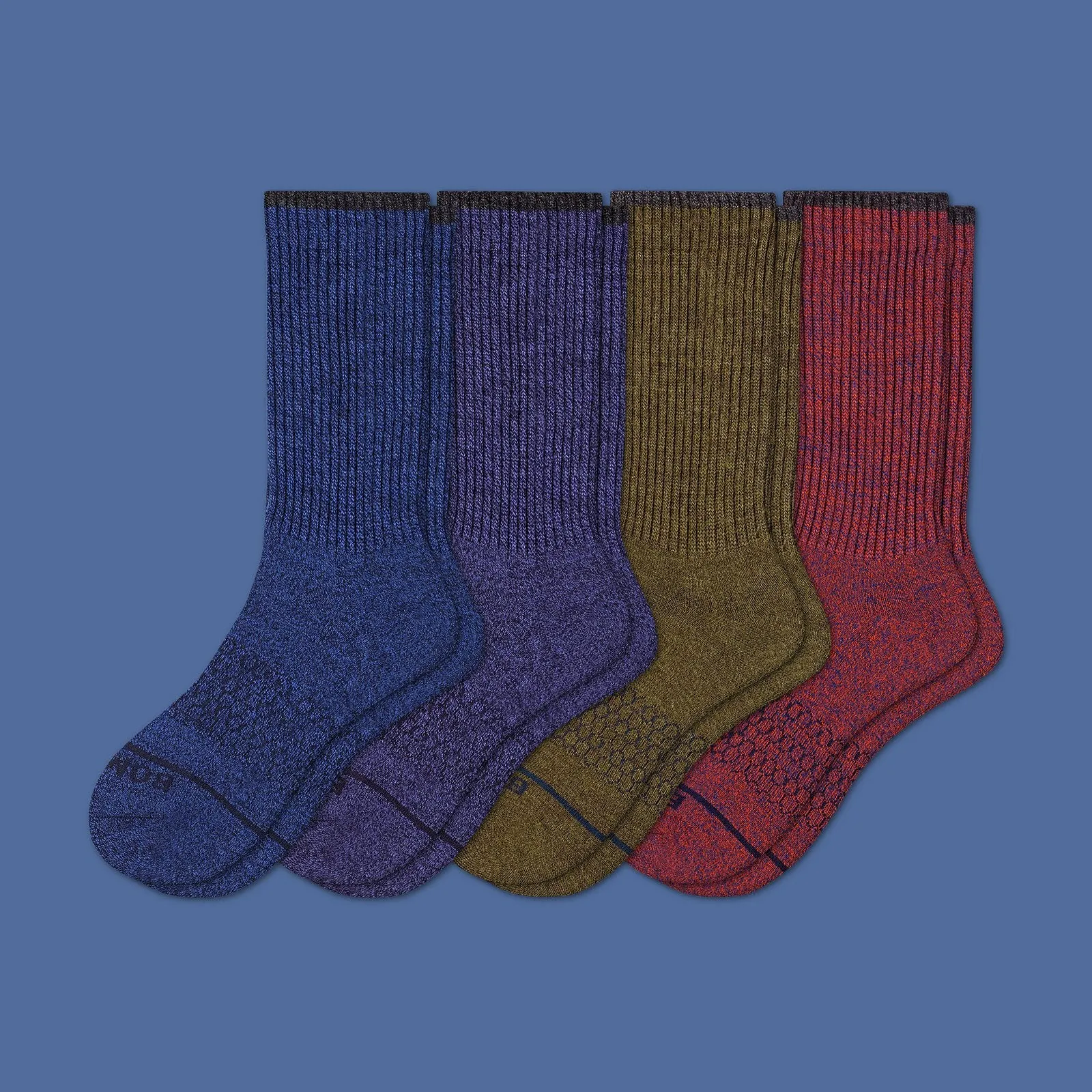 Men's Merino Wool Calf Sock 4-Pack