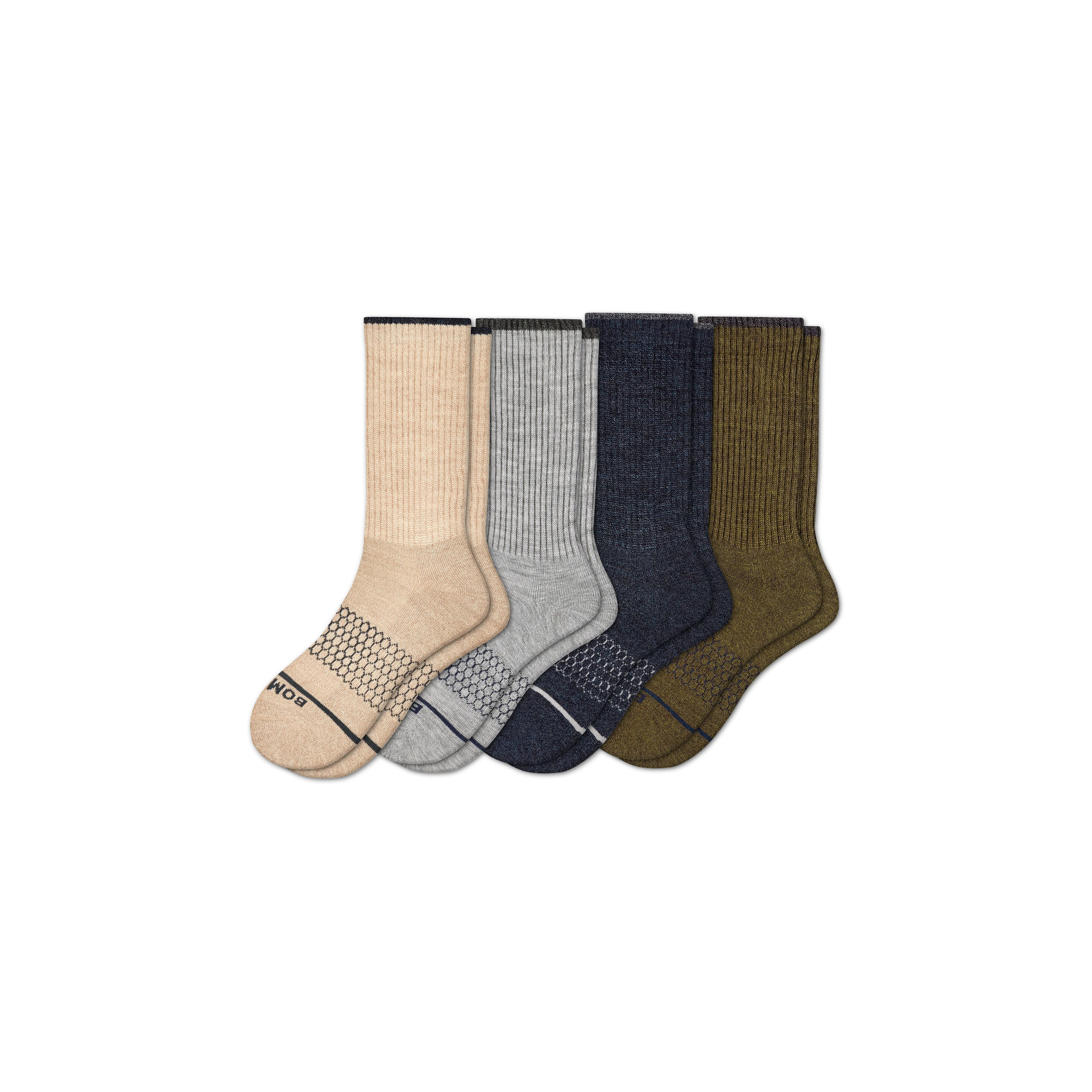 Men's Merino Wool Calf Sock 4-Pack