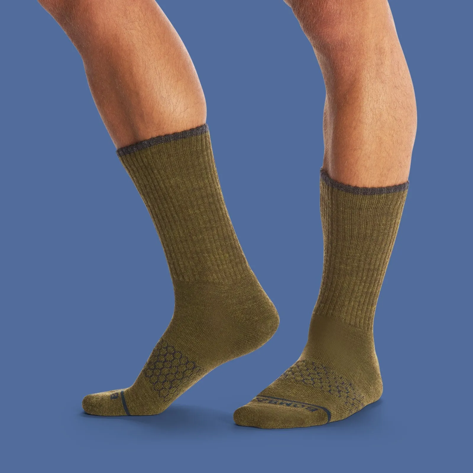 Men's Merino Wool Calf Sock 4-Pack