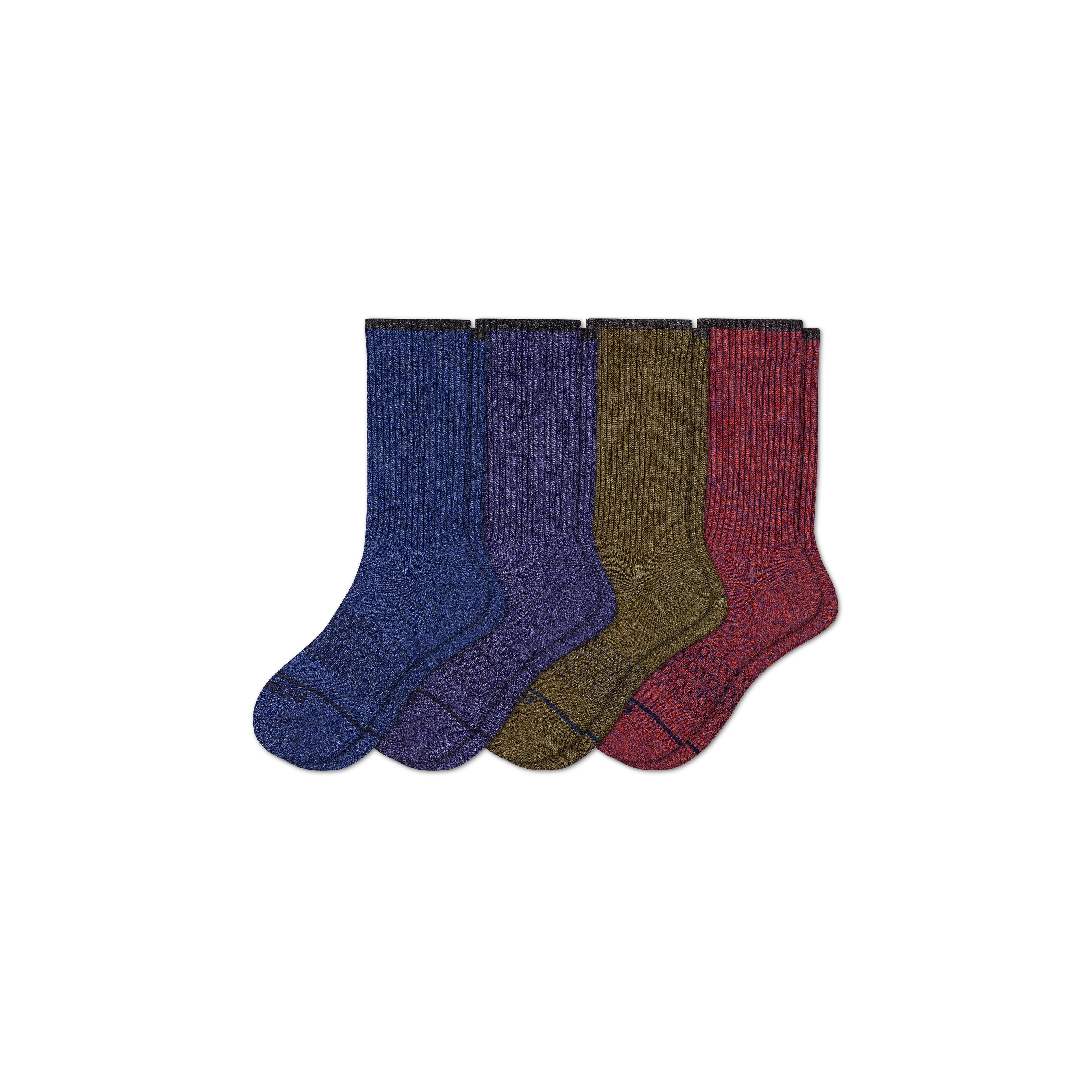 Men's Merino Wool Calf Sock 4-Pack