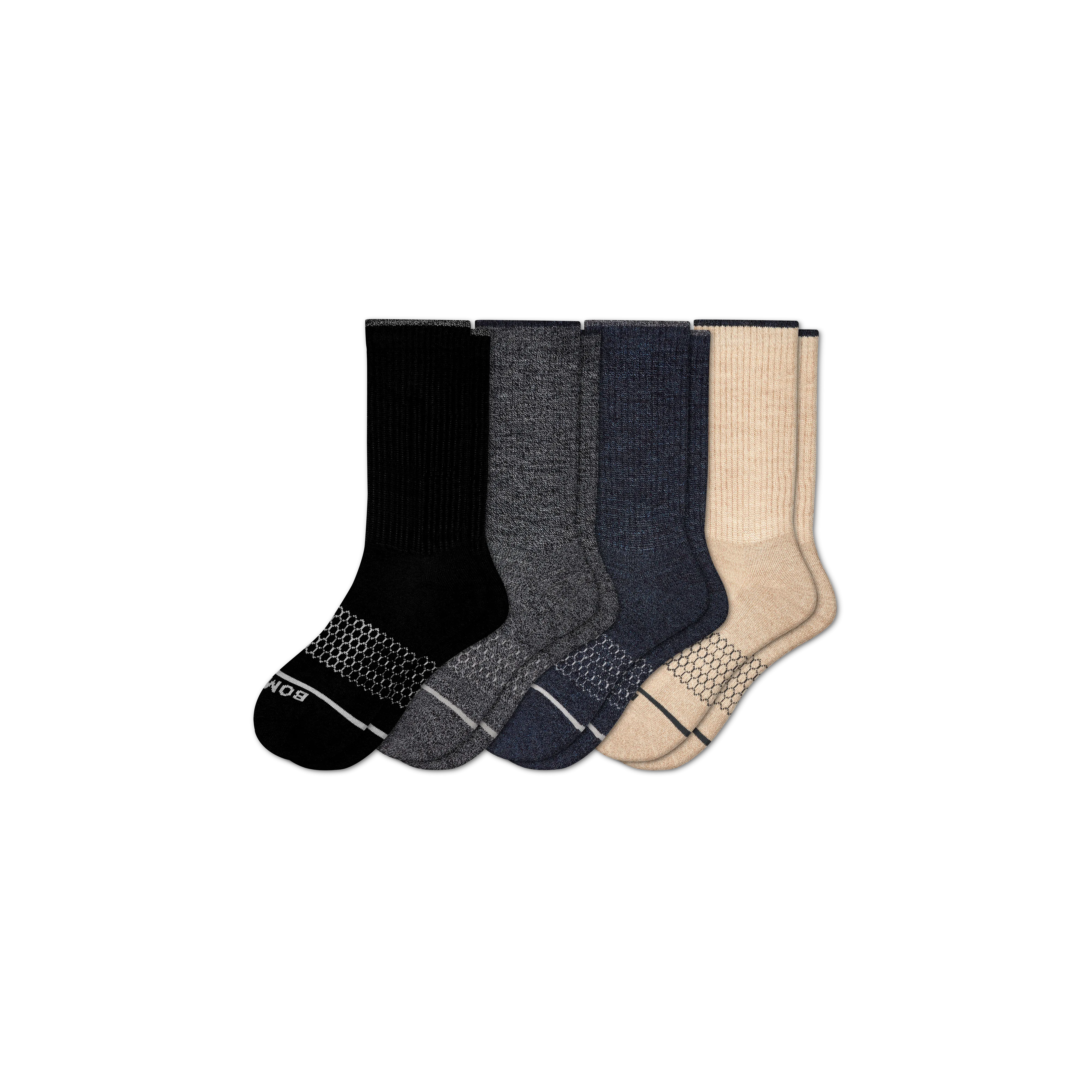 Men's Merino Wool Calf Sock 4-Pack