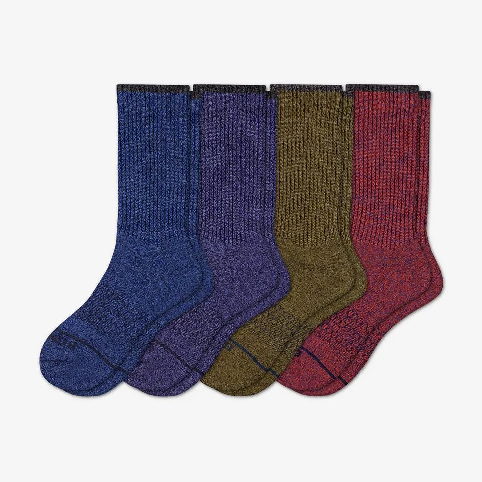 Men's Merino Wool Calf Sock 4-Pack