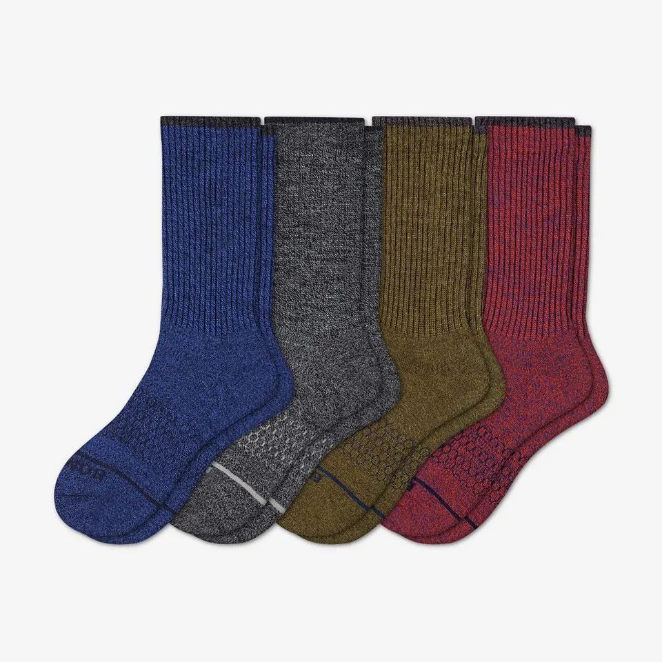 Men's Merino Wool Calf Sock 4-Pack