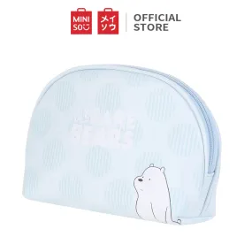 MINISO We Bare Bears-Semicircle Cosmetic Bag (Random Color)