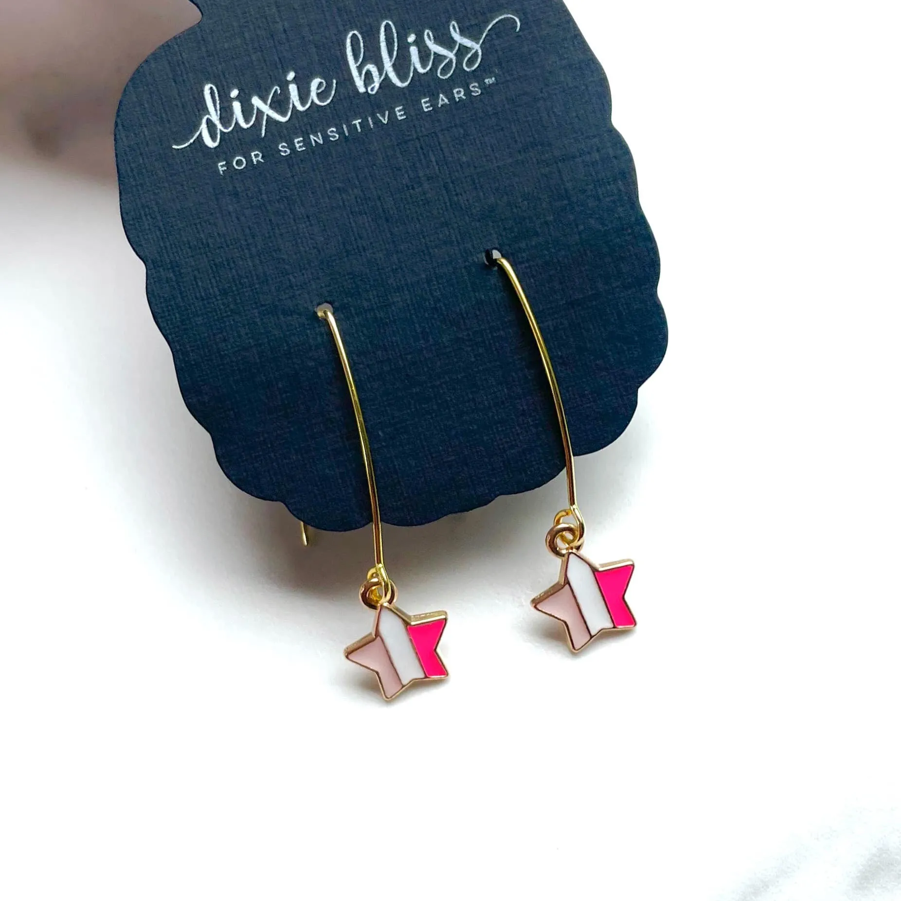 Pink Star Charm - Dixie Bliss - Dangle Earring