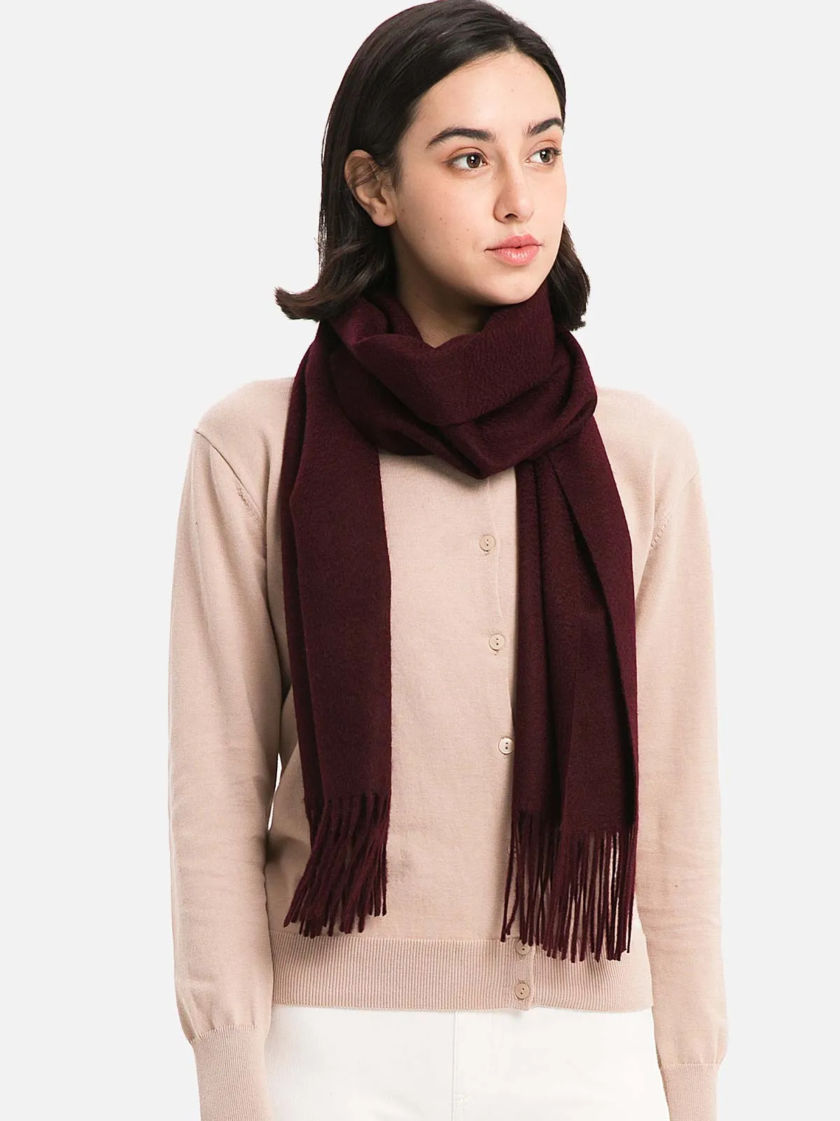 Purple Cashmere Scarf