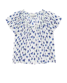 The Flutter Sleeve Sleep Top. -- Early Dawn Floral