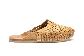 Woven Slide in Honey   No Stripes